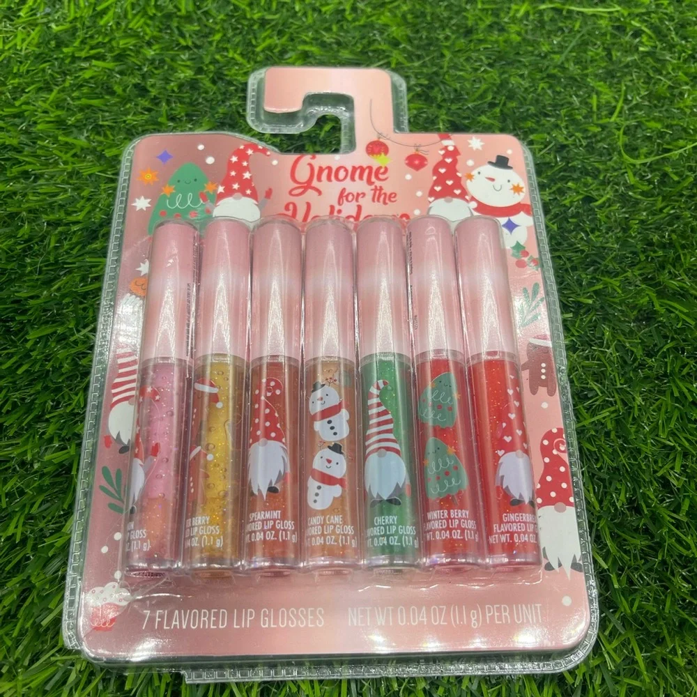 Gnome for the Holidays Lip Gloss Set - 7 Flavored Glosses